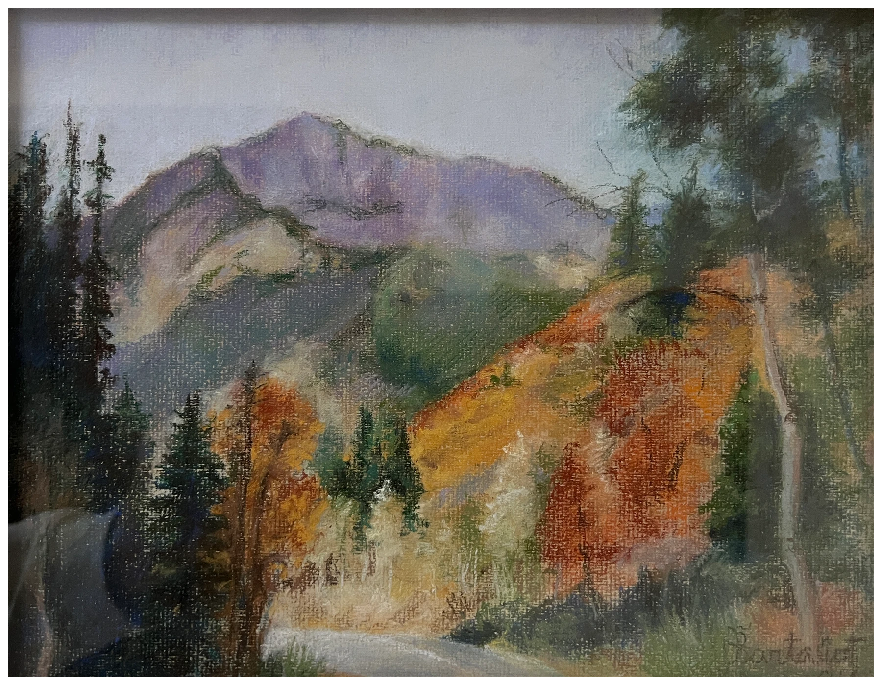 Autumn colors beneath the Wasatch Mountains, painted by Sally Bartalot